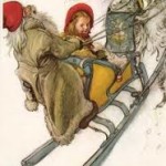 Cartolina di Natale - Acquarella di Carl Larsson