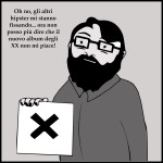 vignetta hipster in grigio