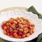 piatto gnocchi con sugo di fagioli e salsiccia